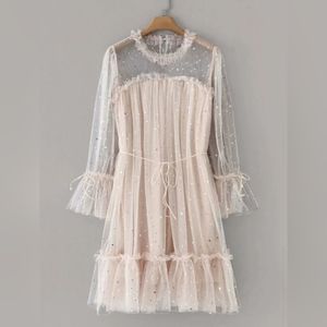 NWOT SHEIN Star Sequin Tulle Dress